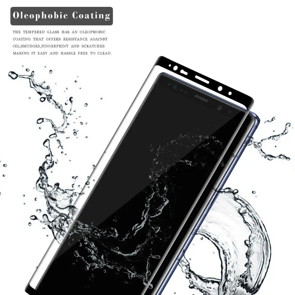 
3D tempered glass reasonable price 0.33mm glass screen protector for Samsung Galaxy Note 9 
