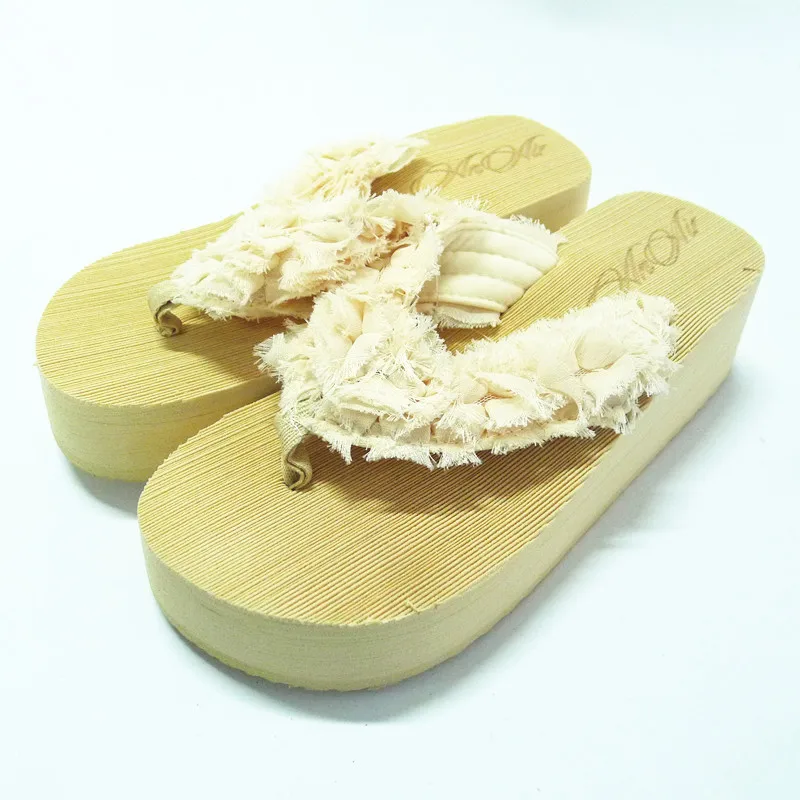 Wedge Women Flip Flop Flower Slipper