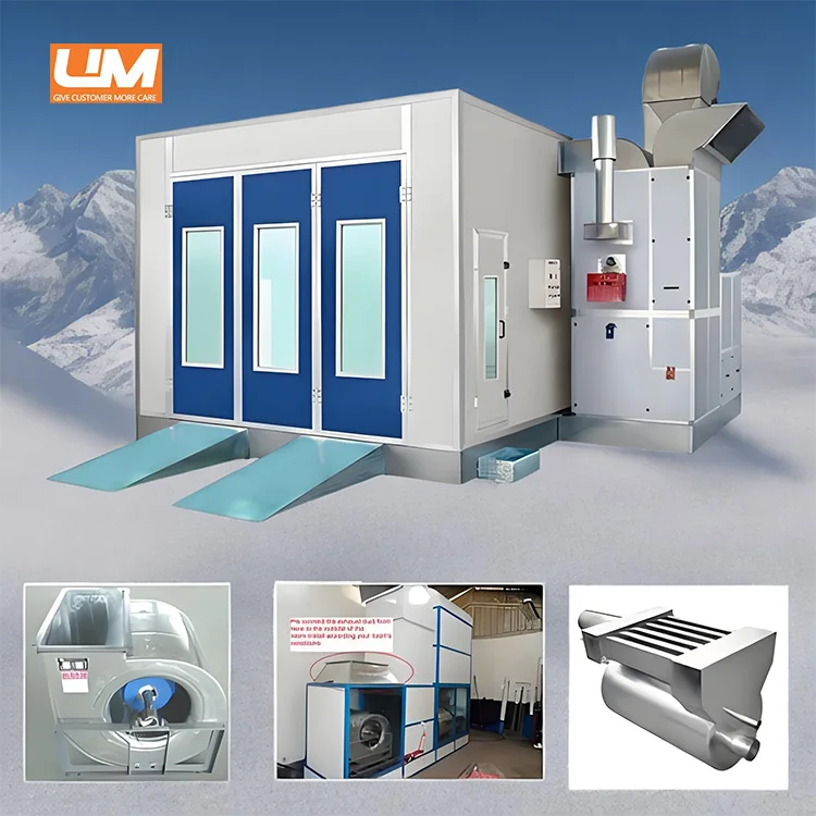 Garage Equipment Spray Booth Car Painting Camera Spraying Baking Oven Paint Cabin Downdraft Paint Booths Price