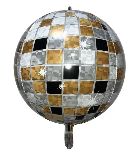 22 inch laser disco 4D ball birthday party decoration aluminum film balloon event arrangement