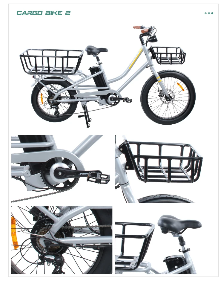 Cargo bike basket removable electric dirt bike folding rear rack for cargo carry