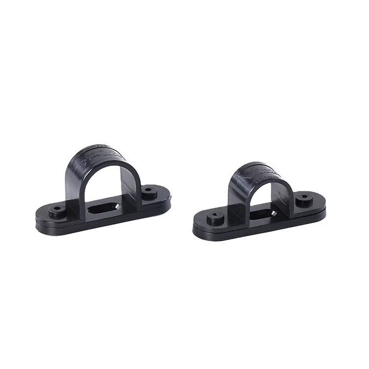 Durable PP PVC Fittings Plastic Pipe Tube Fixing Saddle Clamp Clip