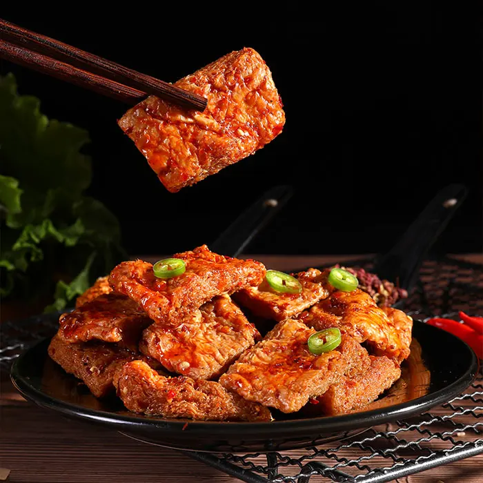 Asian leisure foods Chinese spicy snack normal delicious 90g SICHUAN spicy flavor vegetarian meat steak