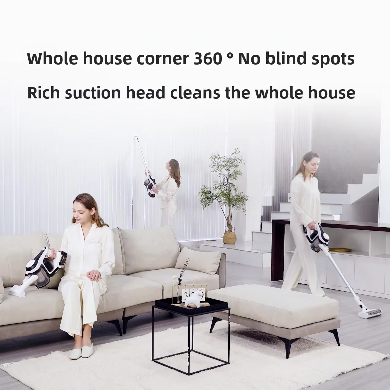 Handheld Wireless Vacuum Cleaner with Battery Power Wet and Dry Function Cordless for Home Car RV with Bag Brushless Motor