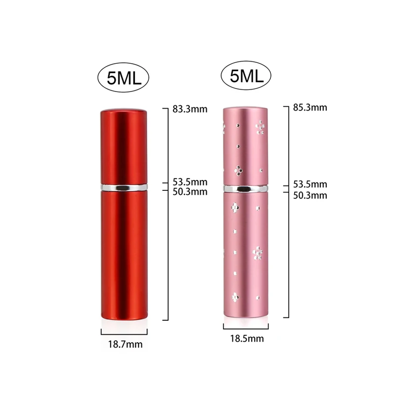 Ready to Ship High Quality 5ml 10ml Perfume Bottle Pump Lady Mini Portable Atomizer Travel Refillable Spray