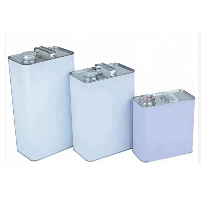 4 Liter/1 gallon F-Style square tinplate metal paint can paint containers engine oil cans