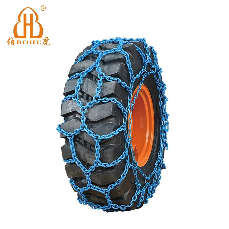 BOHU High Quality Forestry Wheel Track Chain Skidder Tire Chains  Welded Forged Wheel Loader Tire Protection Snow Chain