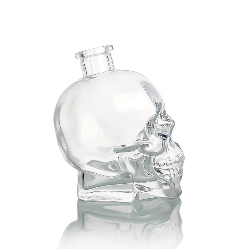 Skull Bone Glass Alcohol Whiskey Vodka Wine tequila hand-painted decanter set and wine Bottle Decanter