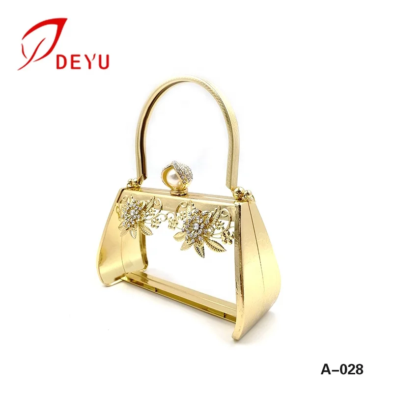 Newest Design Clutch Bag Metal Frame Purse Frame With Bag Handle Hardware
