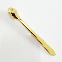 customized color stainless steel spatula cosmetic gold facial mask spatula cooling eye roller