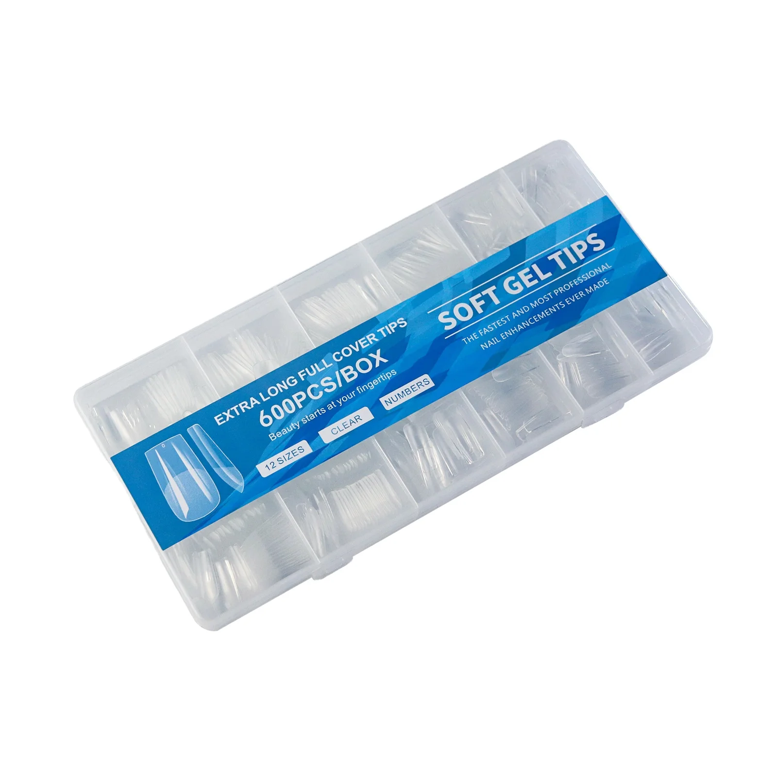 T2 Safeng Hot Selling 600pcs Luxury Mixed Shape Nail Tips Ultra Thin And Traceless False Artificial Nail Tips Wholesale