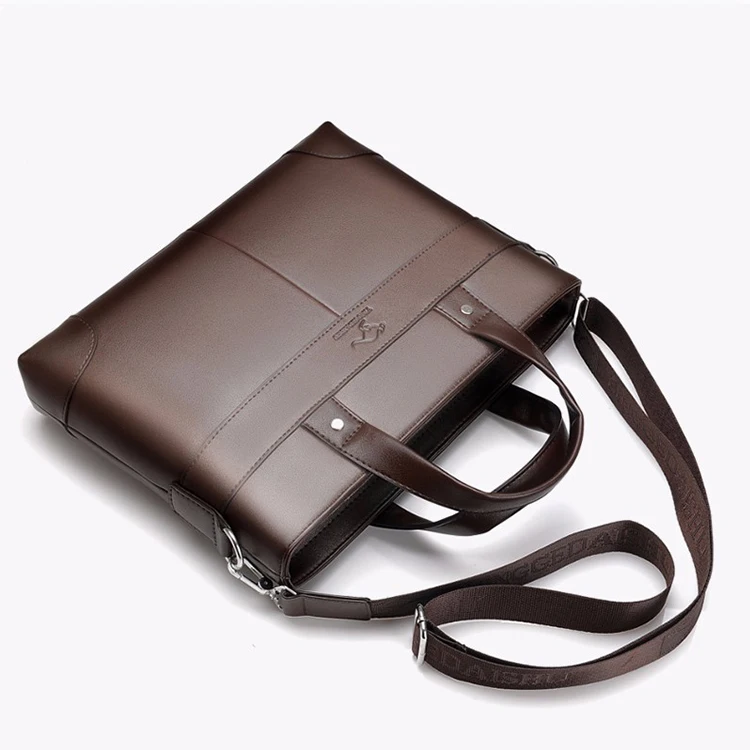 Мужская деловая износостойкая сумка через плечо из полиуретана модный дизайнерский портфель