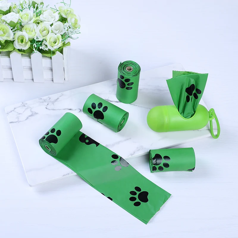 Hot Sales Biodegradable Paws Print Pet Dog Poop Bags Cats Bags