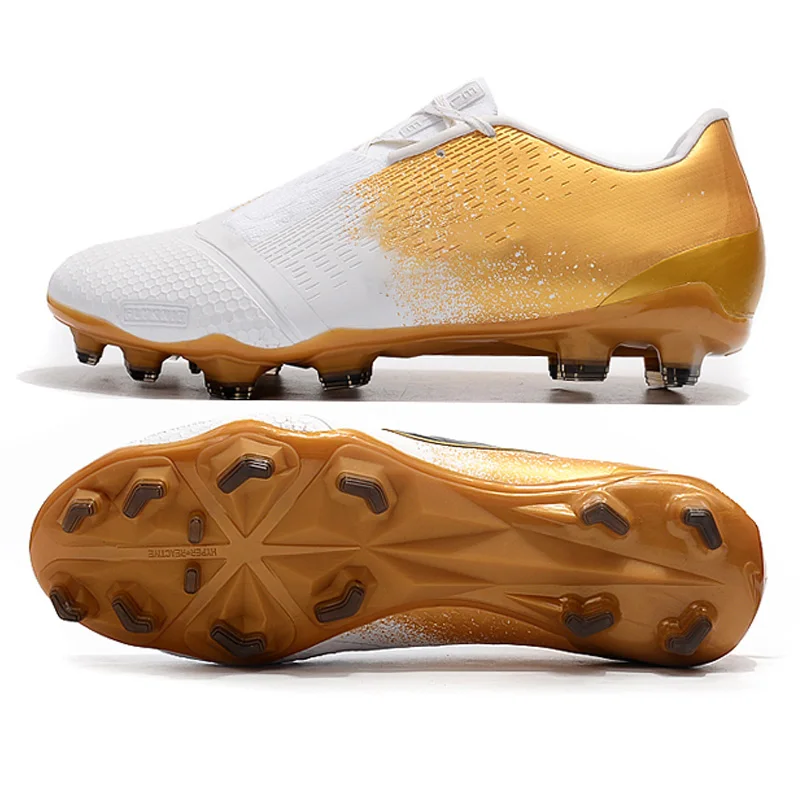 Men Sport Breathable Long Spike cleats FG for Firm ground outdoor Artificial grass Professional Soccer shoes Football boots