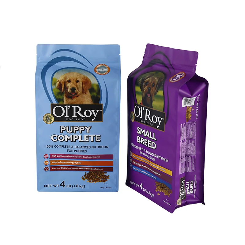 Custom Digital Printed Pet Treat Food Packing Pouch Plastic 5Kg 10Kg 20Kg 30 Lb 50Lb Dry Dog Pet Cat Food Packaging Bag