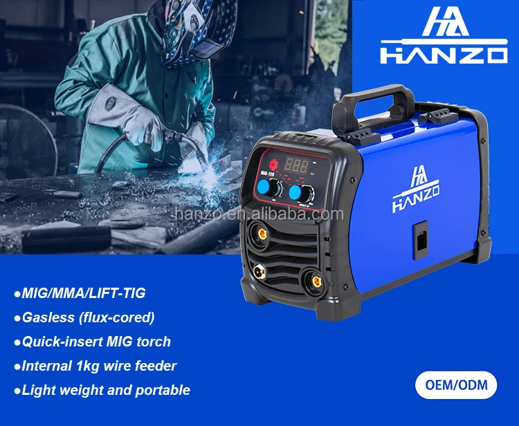 Digital Mig Welder 110/220v Dual Voltage Gasless Mig Welding Machine Mig/lift Tig/arc 3 In 1 Multiprocess