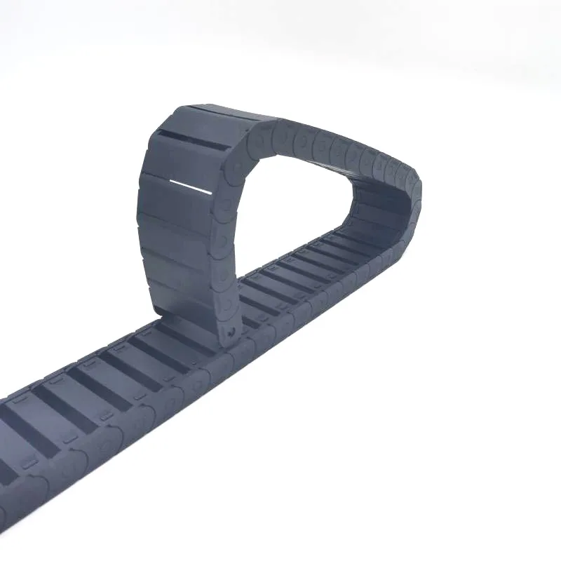 15 x15 Nylon cable tank chain supporting chain bridge semi closed openable small towline