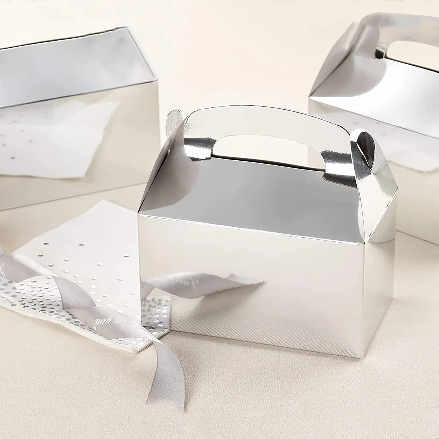 Коробки для конфет Gable Gold 6 2x3 5x3 5 дюйма маленькие подарочные коробки Goodies свадьбы и дня рождения коробка сувениров