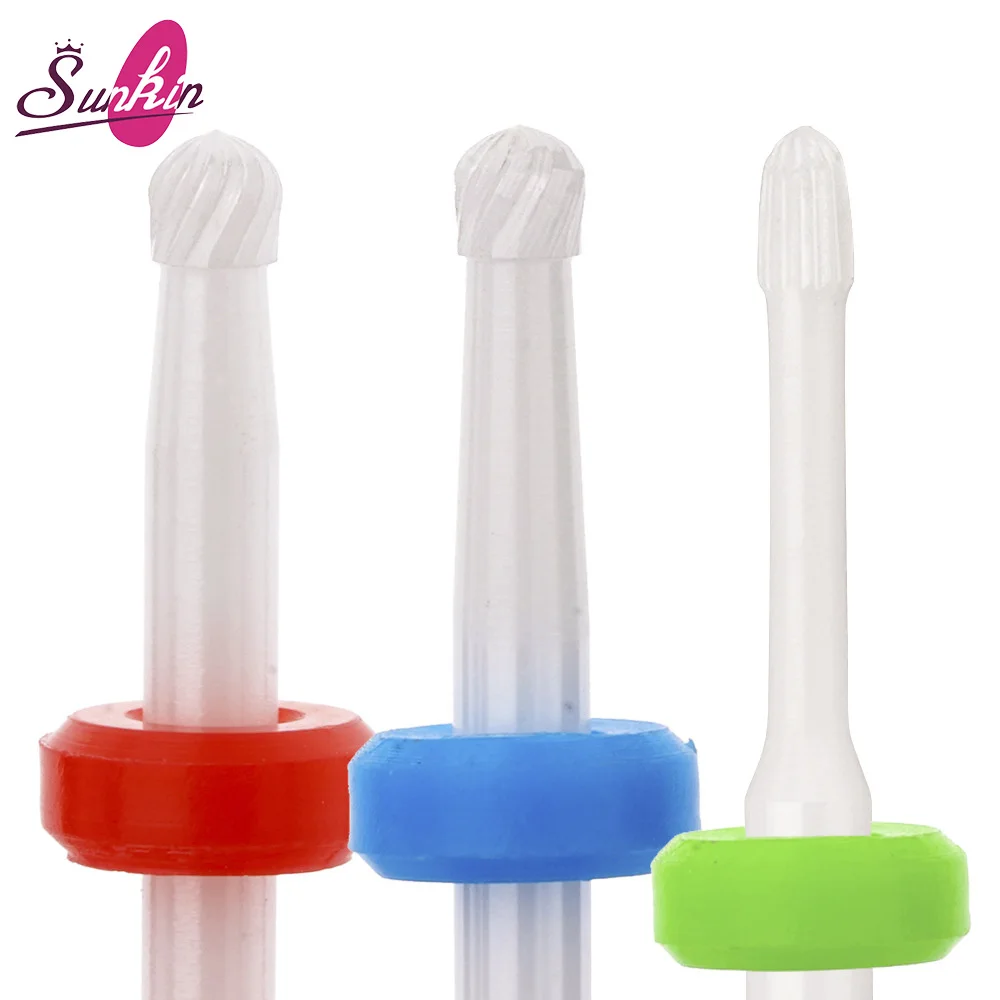 3 mm wholesale Nail Ceramic Polishing Replacement Head Set Nail Removal Ceramic Grinding Drill Bit