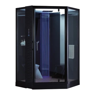 High quality modern luxury steam shower cabin 2 person tempered glass  bathroom shower cabin