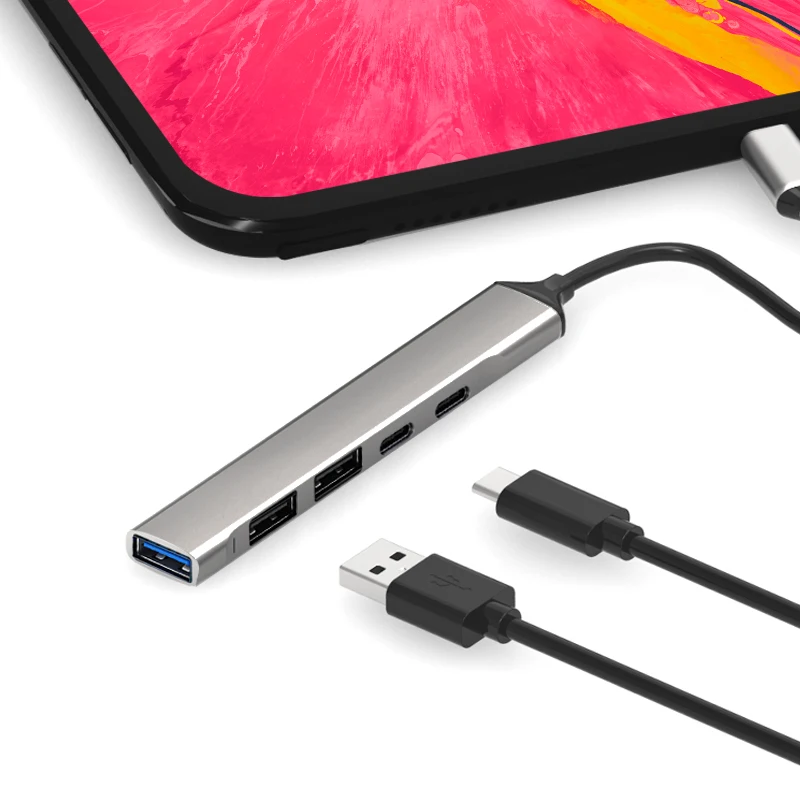 usb c docking station 6 in 1 usb c multiport hub w laptop docking station dual monitor for usb-c