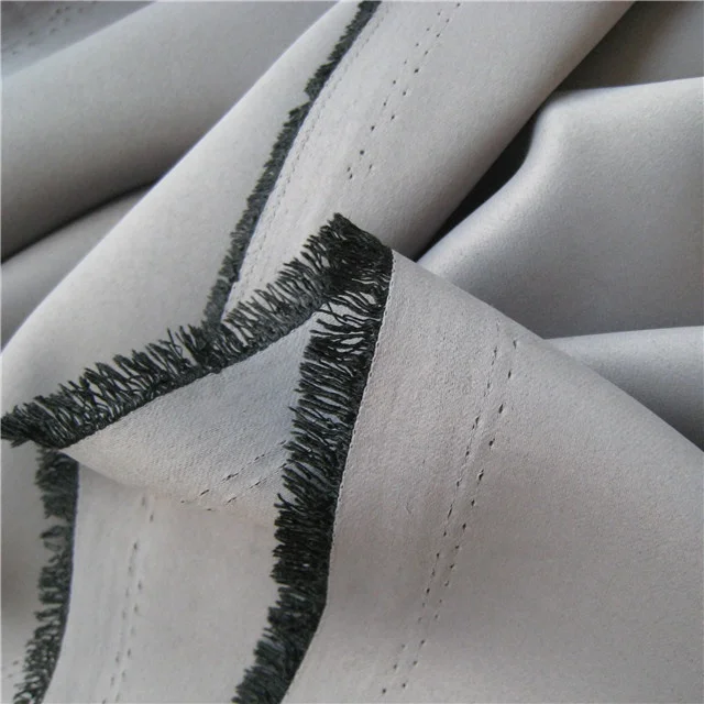 Competitive NFPA701 Fire resistant 100% polyester blackout fabric dimout curtain fabrics for hotel curtains