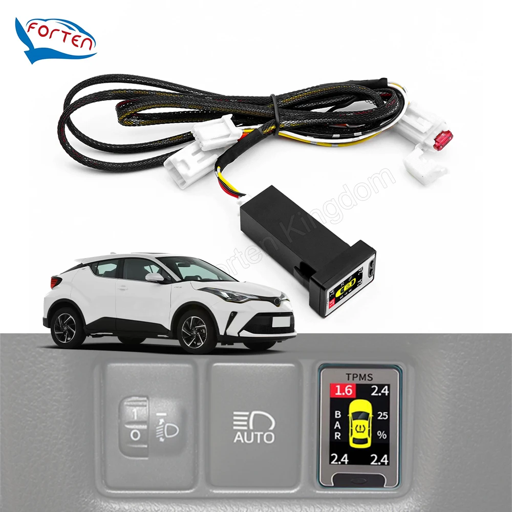 OBD ЖК-дисплей система контроля давления в шинах TPMS для Toyota CHR 2018-2023