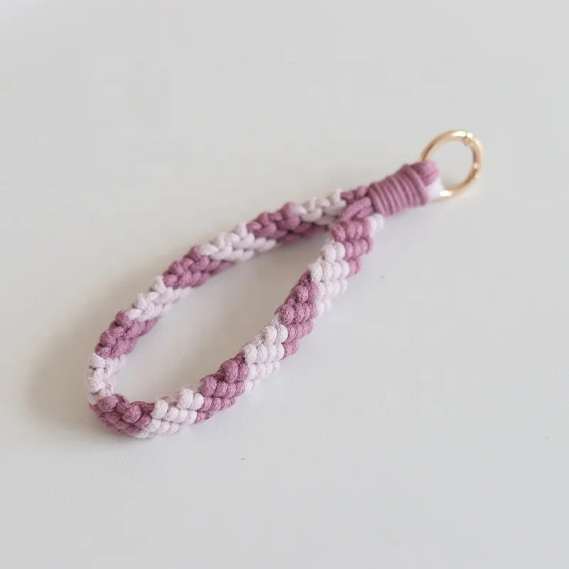 moyamiya Handmade macaram cotton cord elegant eco-friendly gift bag hang car hangs accessories keychains
