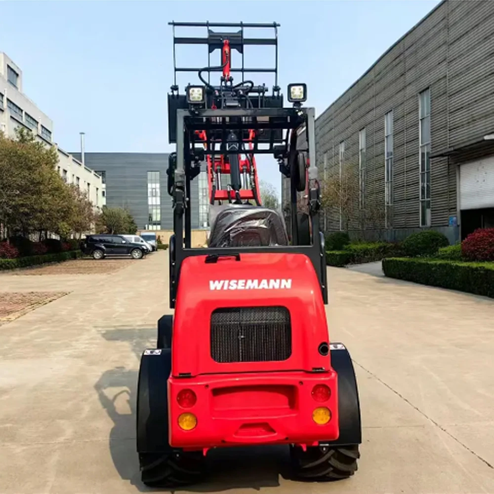 Wiseman 4x4 Hoftrac Machinery Diesel Front Tractor Loader 1 Ton 1.5 Ton 2 Ton Mini Articulated Wheel Loader