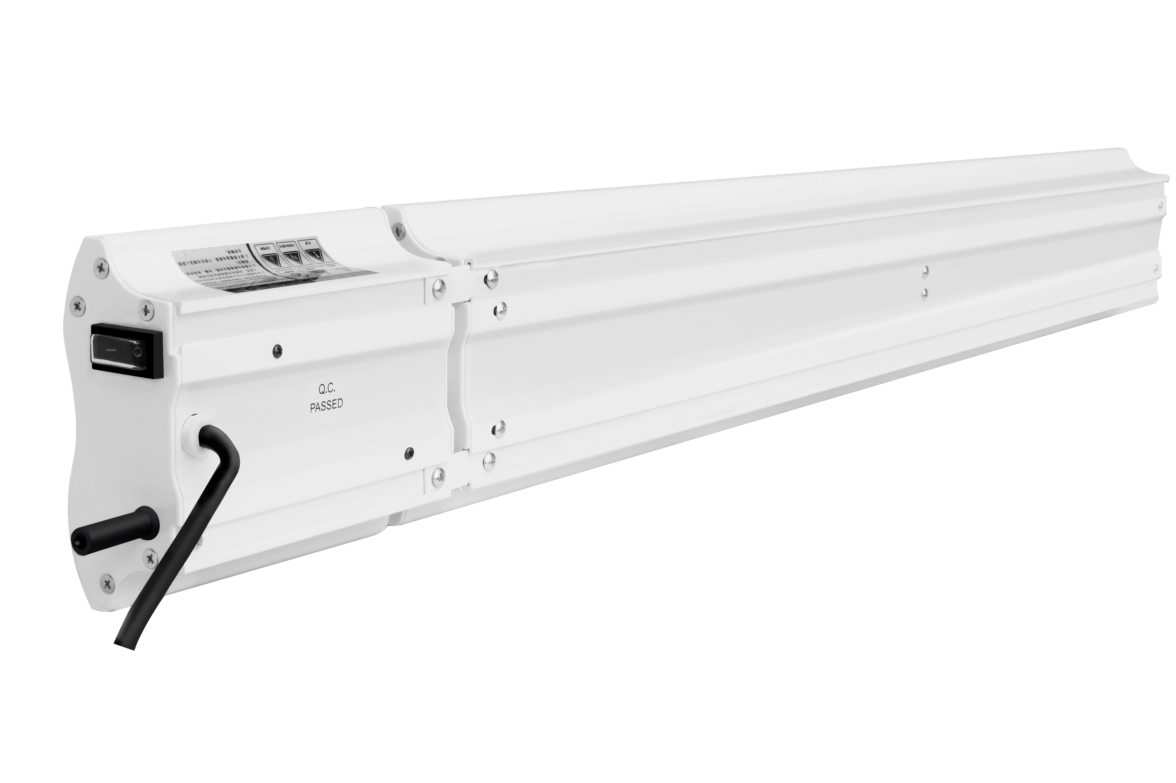 High tech aluminium black heating panel infrared room air heater with remote control