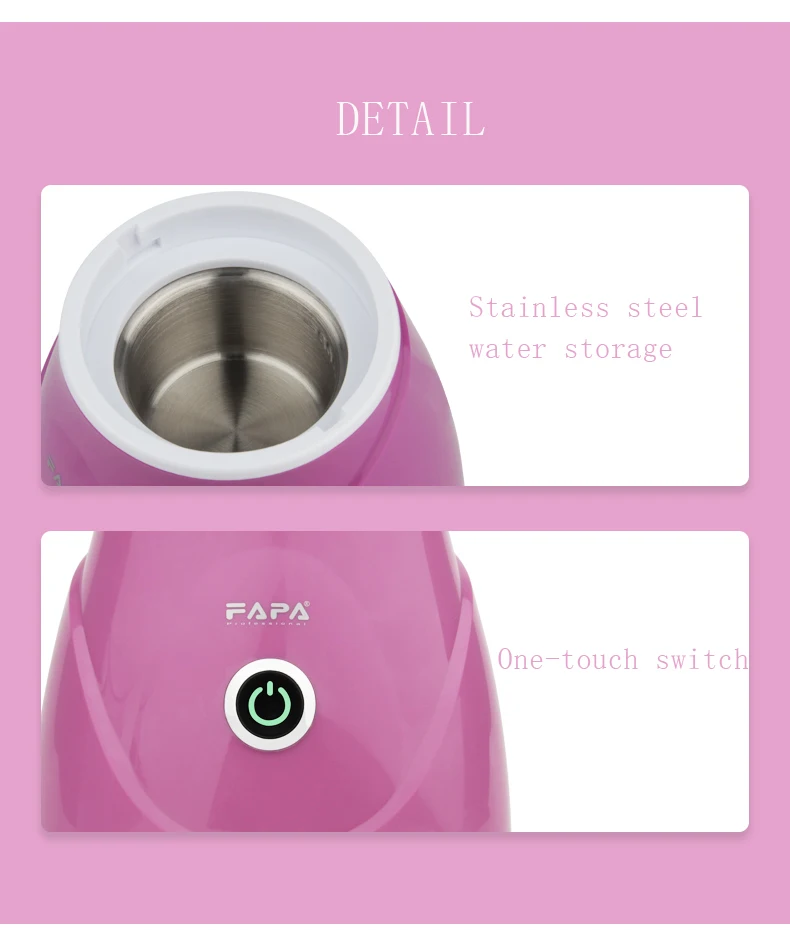 Pro Portable Ionic Home Spa Nano Face Steamer Sauna Professional Nourishing Electric Ion Vapor Facial Steamer