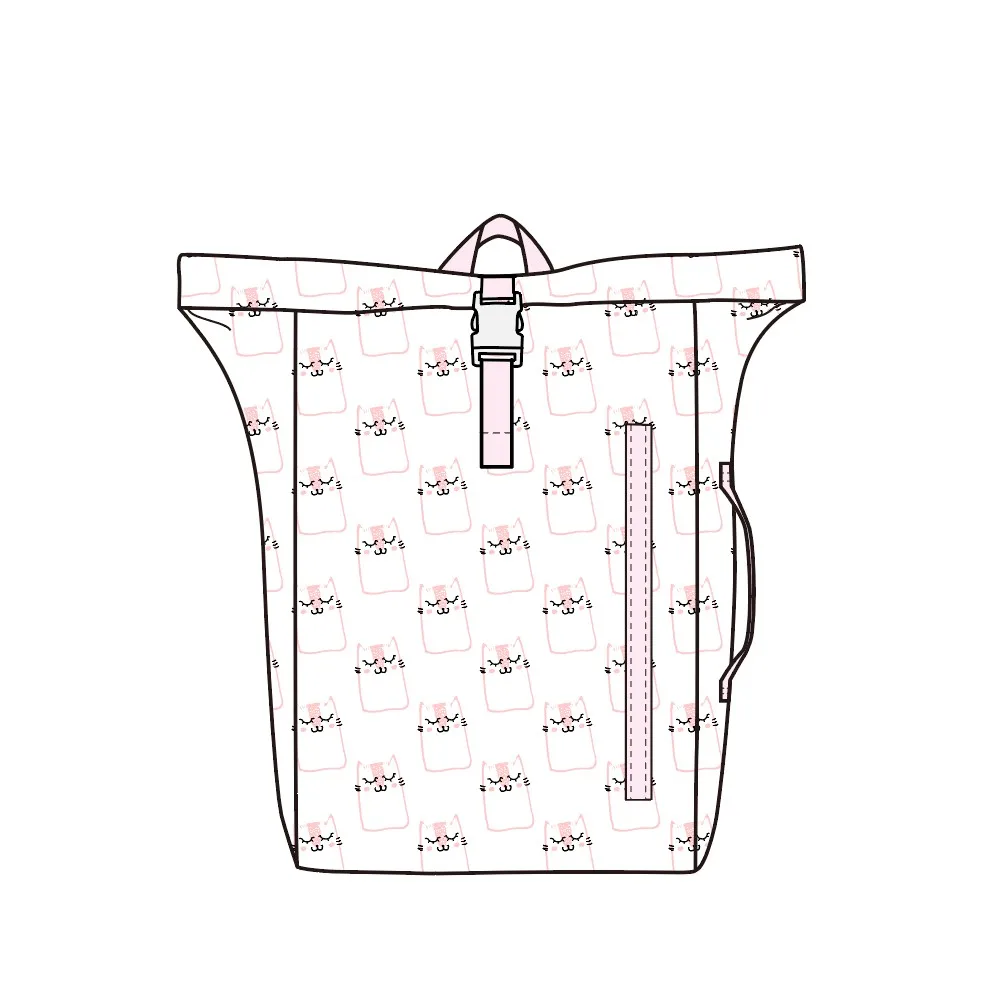 Custom simple kids baby roll-top mochilas bag children nursery grade school backpack for kindergarten kids