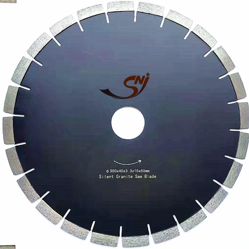 14inch 355MM Silent diamond saw blade silent cutting sandwich body disc cut for stone marble
