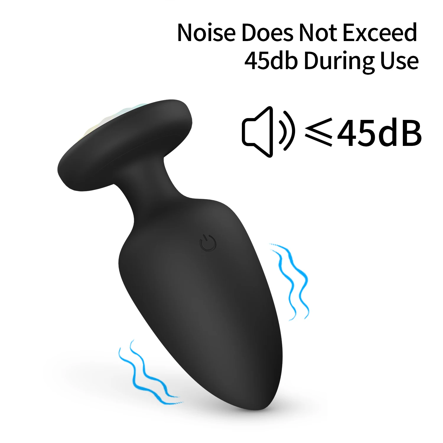 LED Light G-spot Anal Plug Silicone Anal Vibration Prostate Massager with Remote Control Adult Sex Toy for Men and Women Black