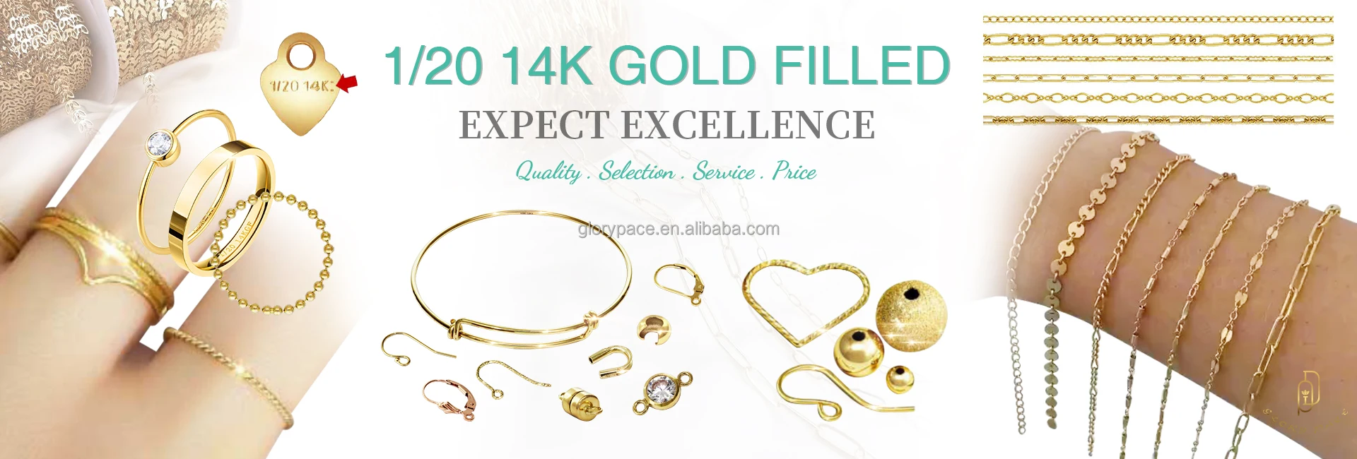 GP New arrivals Cable Chain w/ Flat Beads14K Gold Filled permanent jewelry chains making Bulk Chain supplier wholesale