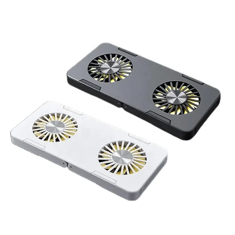 Dropshipping Portable Plastic  Foldable Laptop cooling Stand Adjustable Height Folding Laptop cooling Holder Stand with RGB