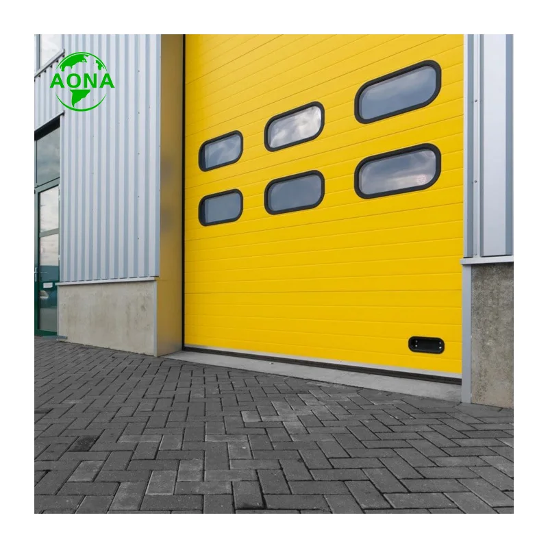 Automatic Vertical lifting Sliding Overhead Sectional Industrial Garage Warehouse Gate Door with Insulated Panel