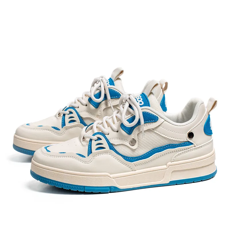 Custom Leather Sneaker New Design Hot Selling Fashion Skateboard Shoes Latest Men Walking Casual Shoes