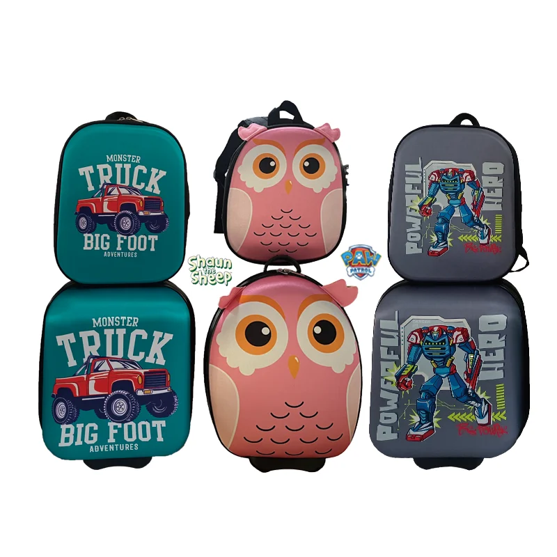 Luggagekids designer travel set manufacturer EVA material world trolley bag and luggage