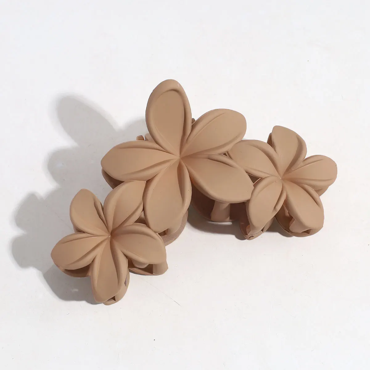 Flower Claw Clips Cute Hair Clips for Women Strong Hold Nonslip, Hawaiian Hibiscus Flower Hair Clips Beach Hair Accessories