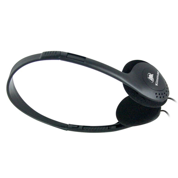 Hottest 3.5mm jack or airplane adapter wired on-ear headphone headsets for aviation/conference/teaching use