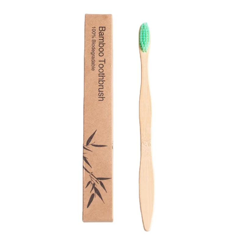 Organic Eco Friendly Bamboo Toothbrush For Adults Gourd Shaped Brush Handle Bamboo Charcoal Bamboo Handle Soft Hair Toothbrush