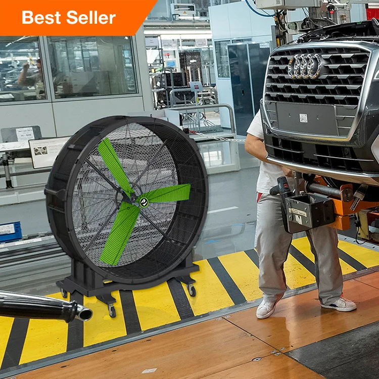 Hot sell fashion 1.5m diameter big portable mobile free standing BLDC hvls fan