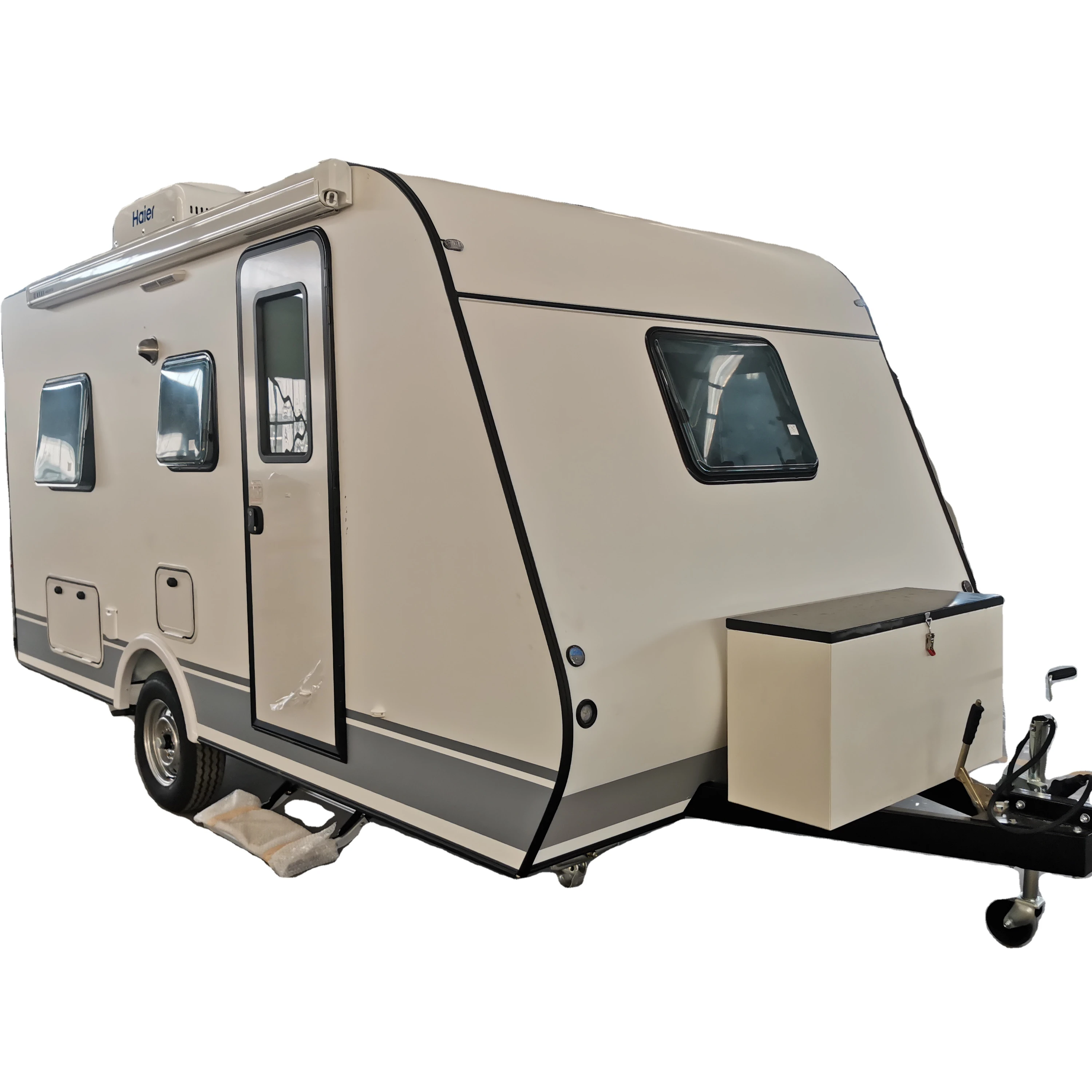 
Large space trailer with off-road performance HongYi 5990*2300*2750 expedition camper small camp trailer 