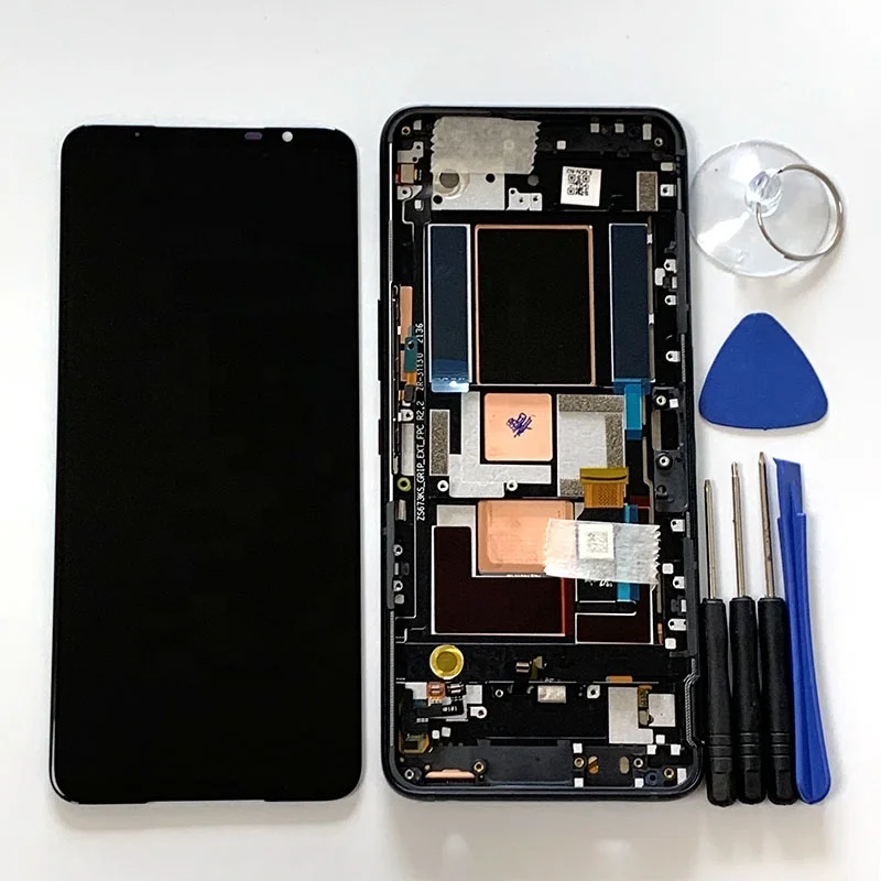 6.78' Original Amoled Touch Panel Screen Digitizer For Asus ROG 5 LCD Display Screen+ Frame For ROG5 ROG Phone 5 Pro 5 Ultimate