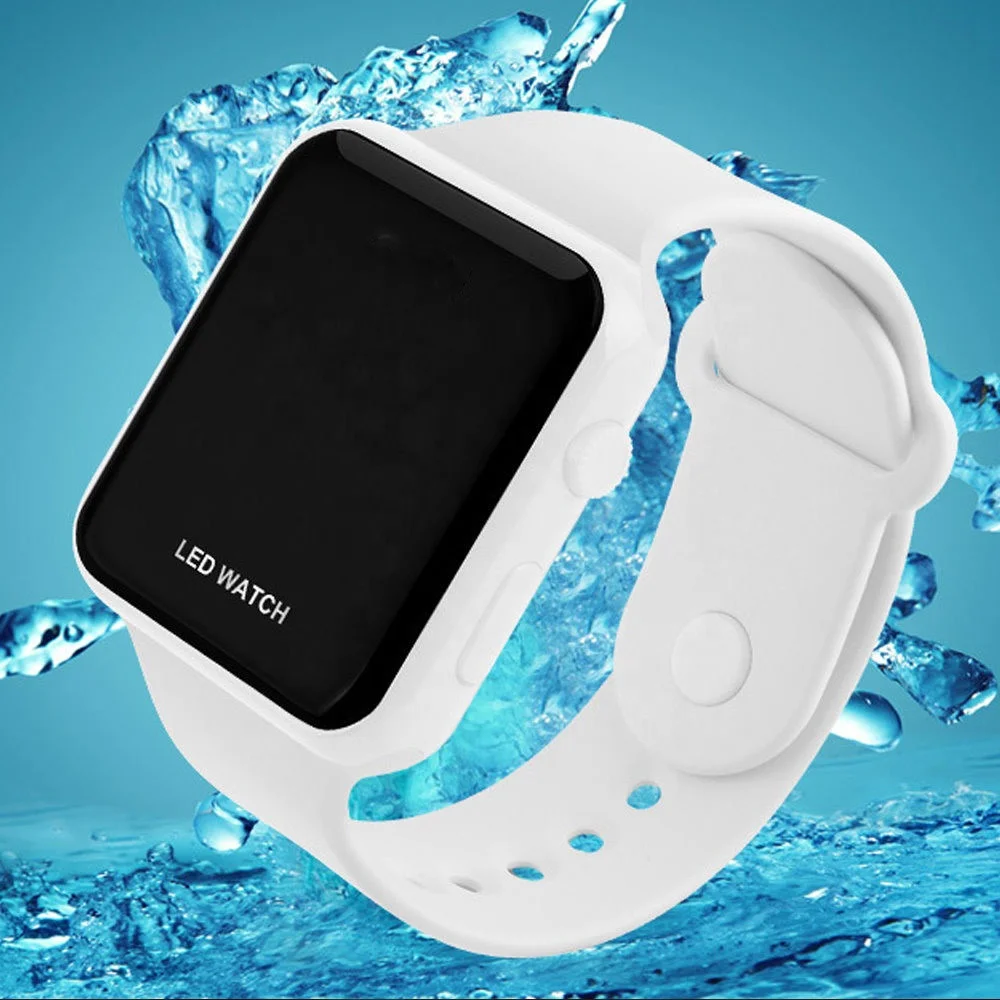 3ATM waterproof stainless steel back touch screen digital smart watch custom gold watches wholesale