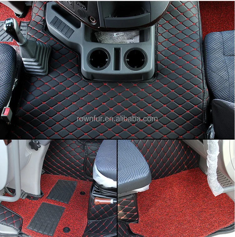 Premium Diamond Truck Interior Accessories  PVC Leather Truck Floor Mats For Volvo FH/Man TGA/TGV/Howo/SCANIA/DAF