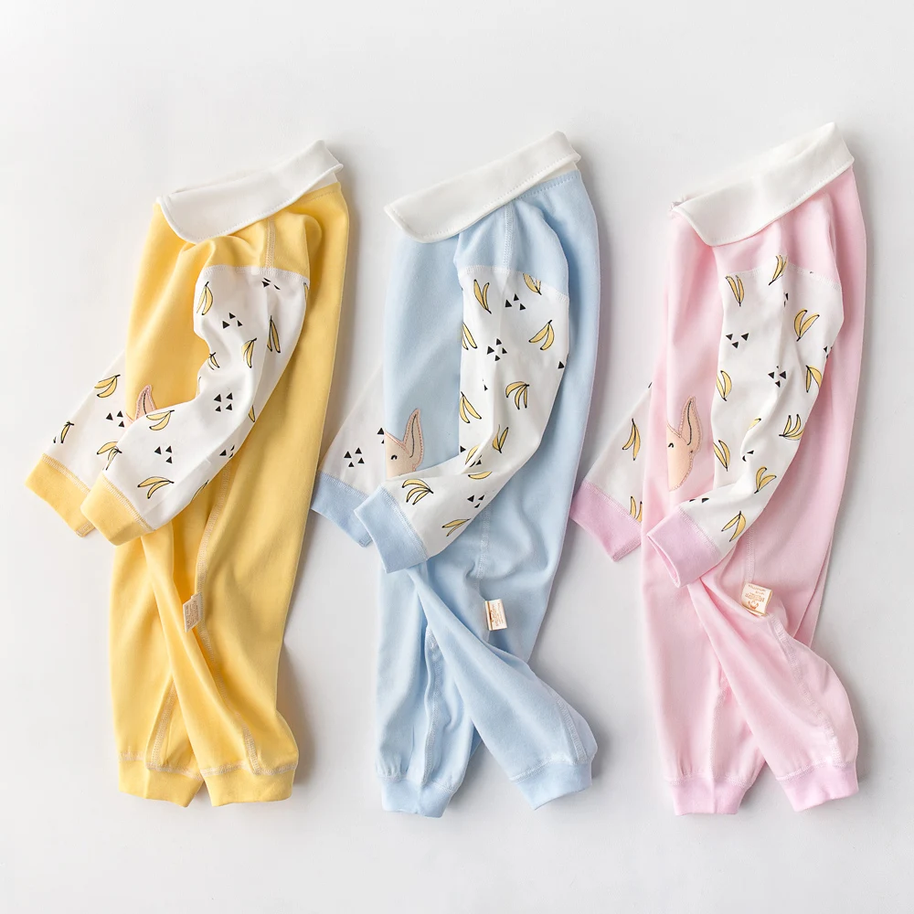 Regular Cotton Rompers for Spring Four Seasons Fat Ding Pig Suit