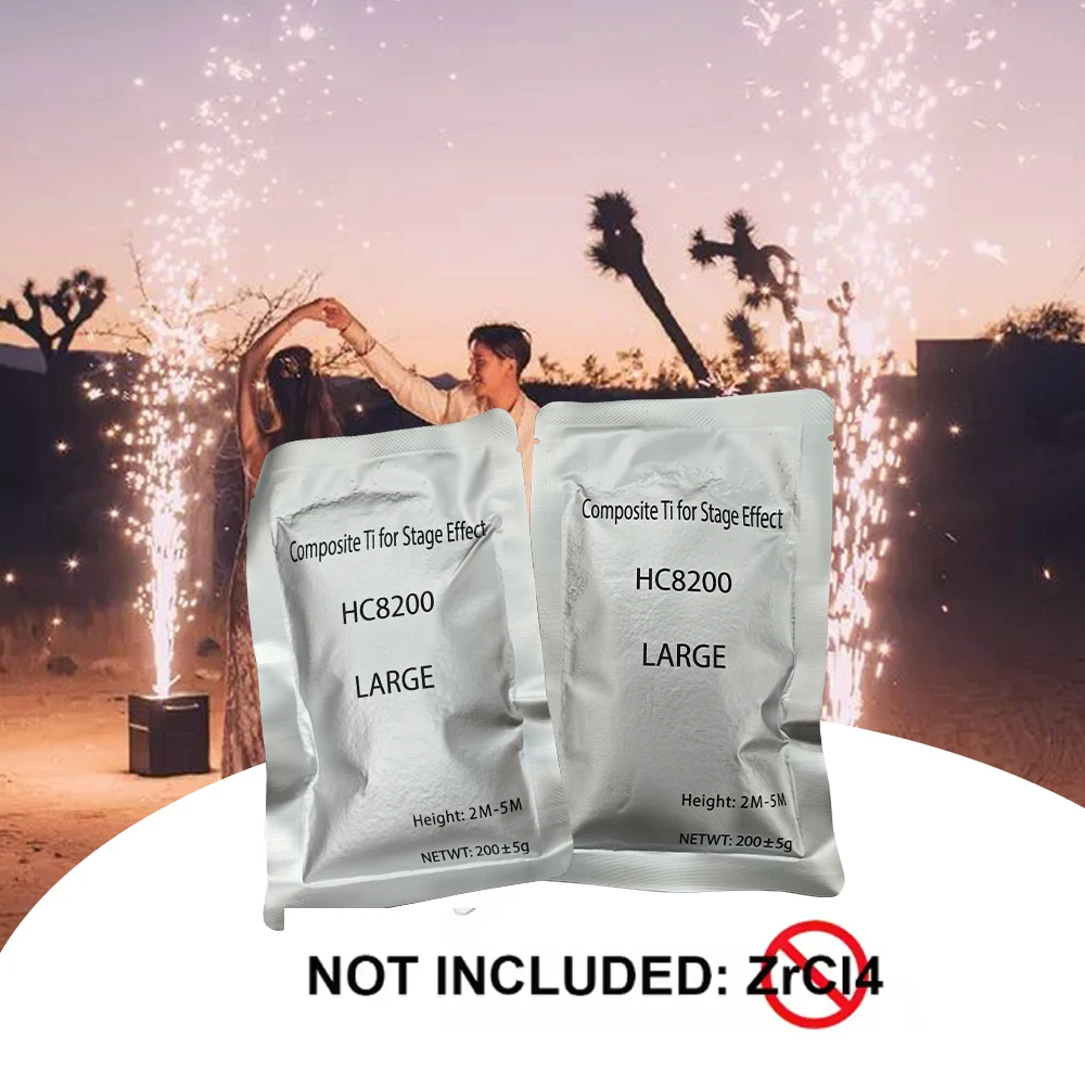 Sparkler indoor composite fireworks high purity 200g cold spark machine price per kg metal polvo de titanio ti titanium powder