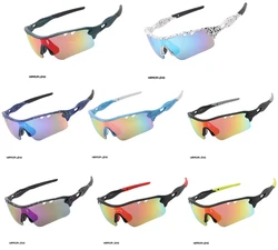 2023 unisex custom logo uv400 protection 5 lens  interchangeable glasses cycling prescription sports glasses baseball sunglasses